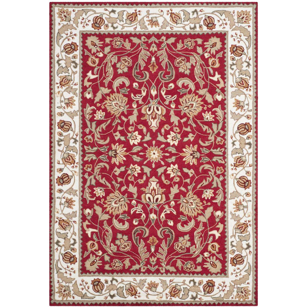 Safavieh Easy Care 101 Rug, EZC101 - Red / Ivory