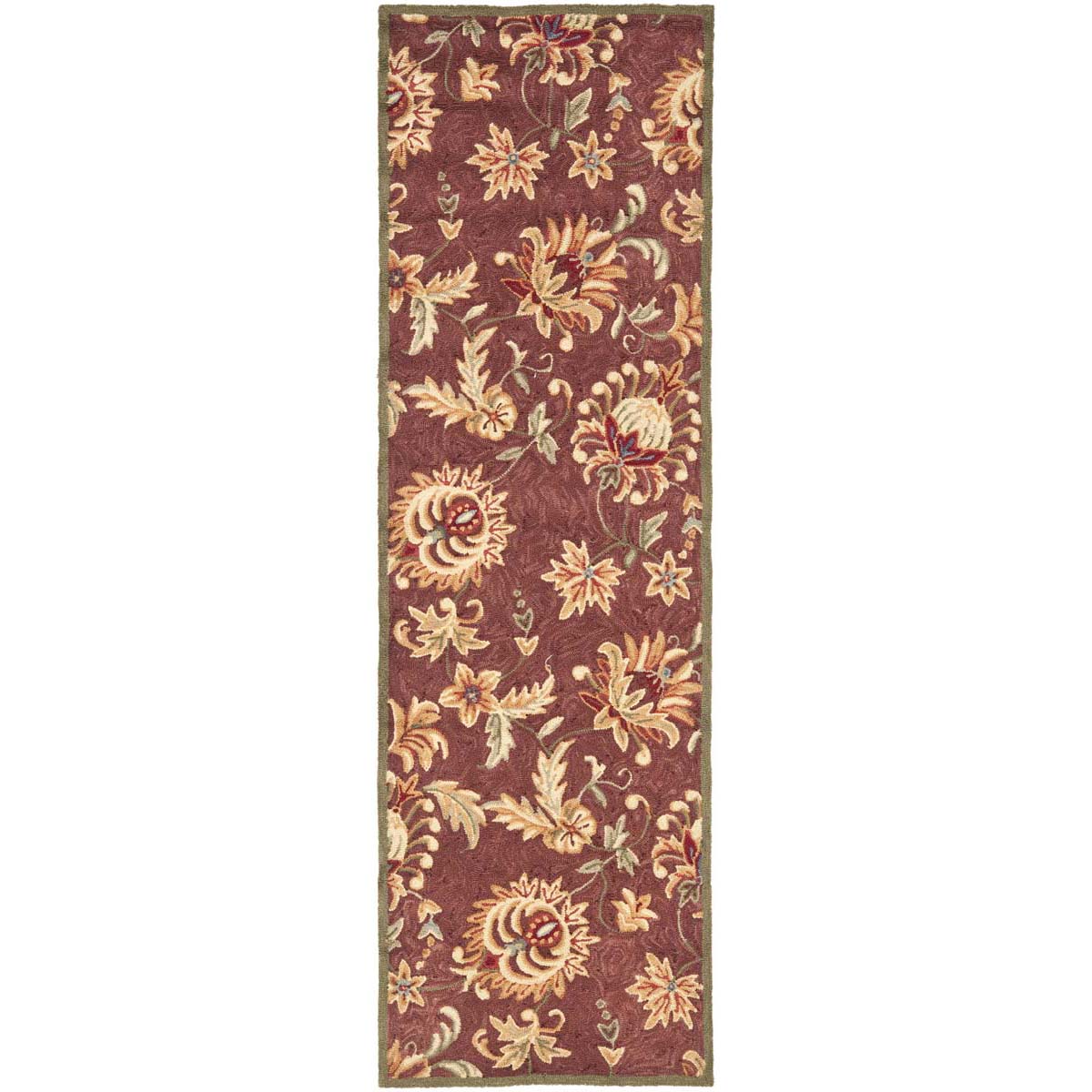 Safavieh Easy Care 121 Rug, EZC121 - Maroon / Green