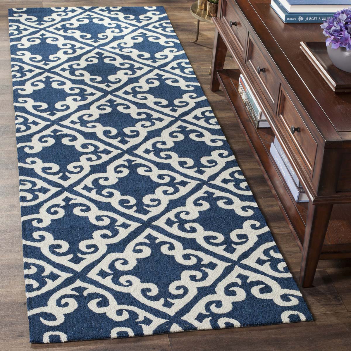 Safavieh Easy Care 416 Rug, EZC416 - Navy / Ivory