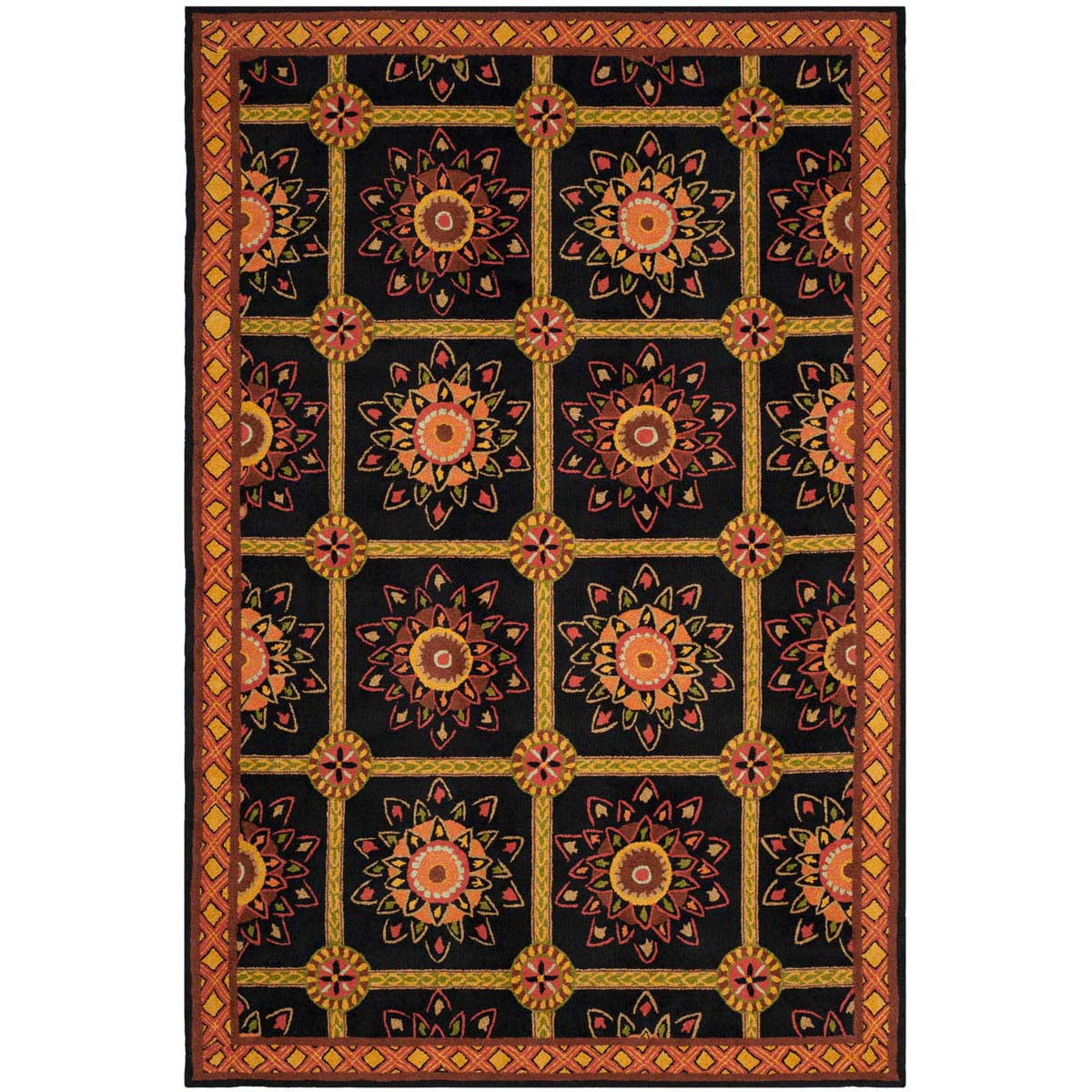 Safavieh Easy Care 711 Rug, EZC711 - Black / Yellow