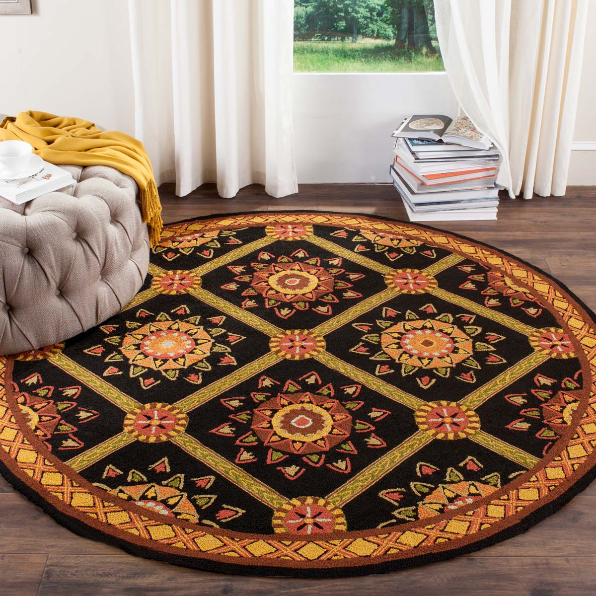 Safavieh Easy Care 711 Rug, EZC711 - Black / Yellow