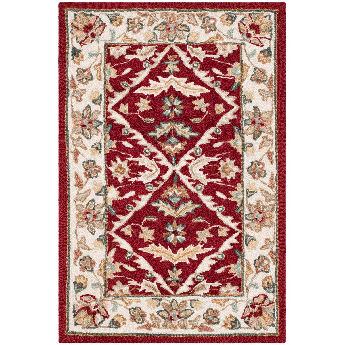 Safavieh Easy Care 717 Rug, EZC717 - Red / Ivory