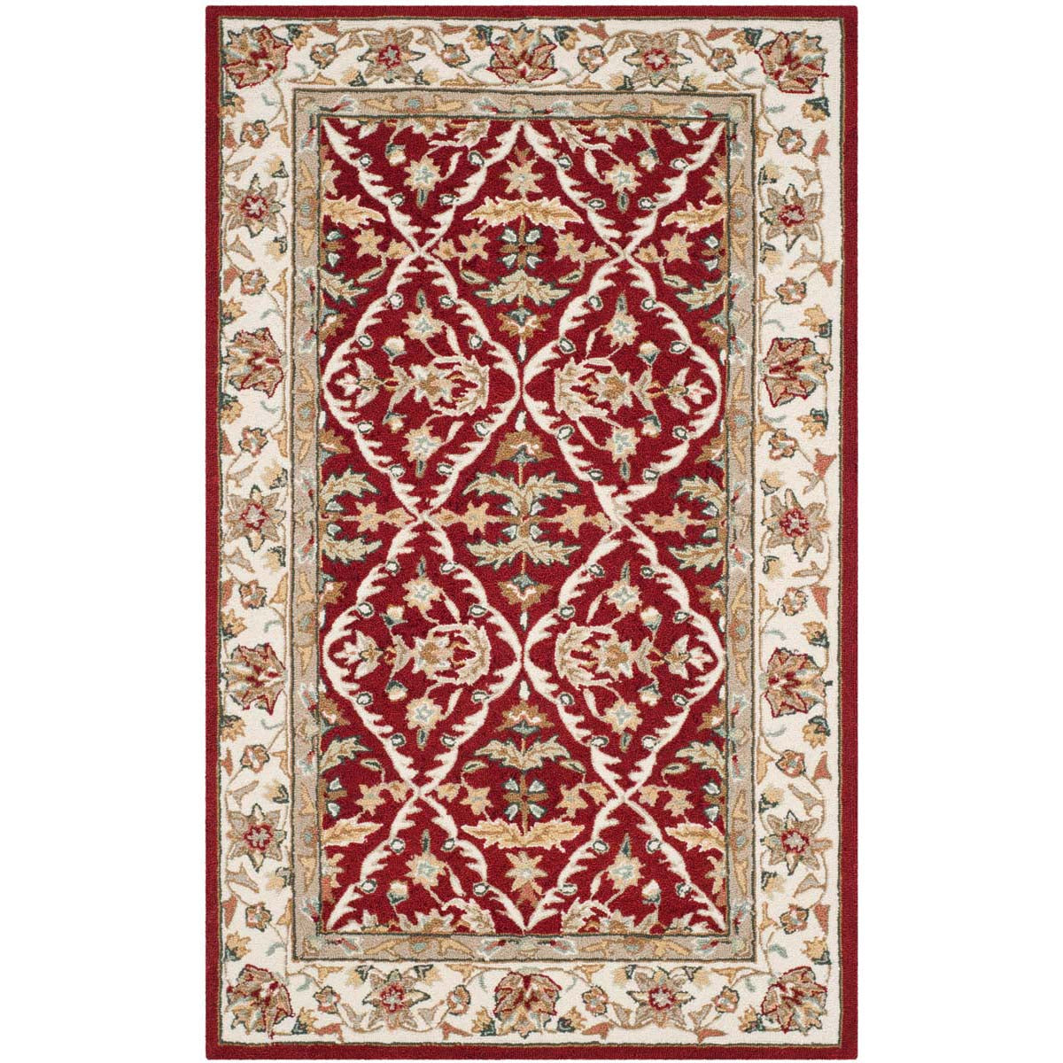 Safavieh Easy Care 717 Rug, EZC717 - Red / Ivory