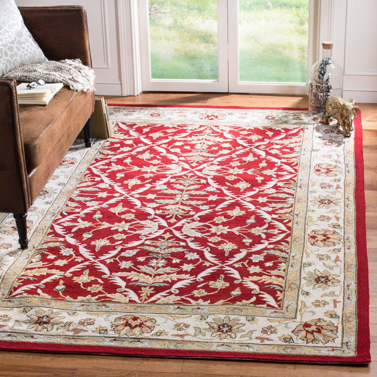 Safavieh Easy Care 717 Rug, EZC717 - Red / Ivory