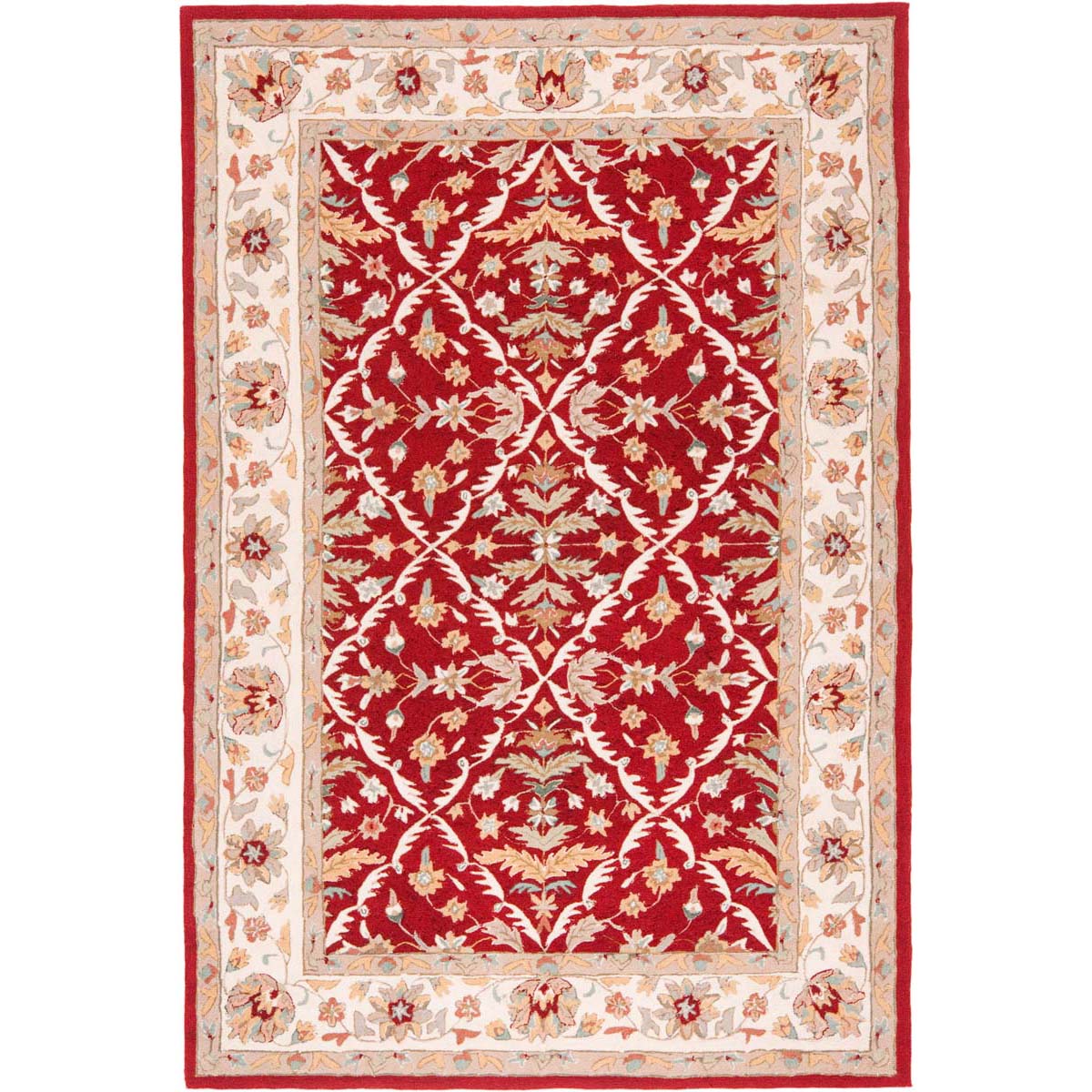 Safavieh Easy Care 717 Rug, EZC717 - Red / Ivory