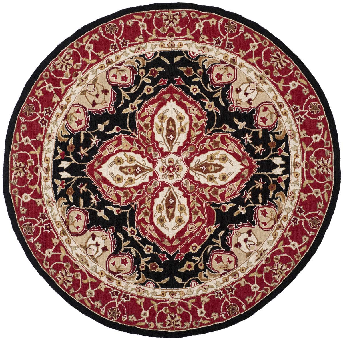 Safavieh Easy Care 718 Rug, EZC718 - Black / Red