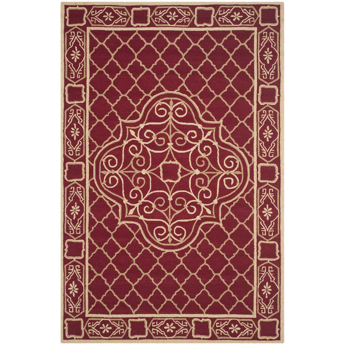 Safavieh Easy Care 729 Rug, EZC729 - Maroon / Gold