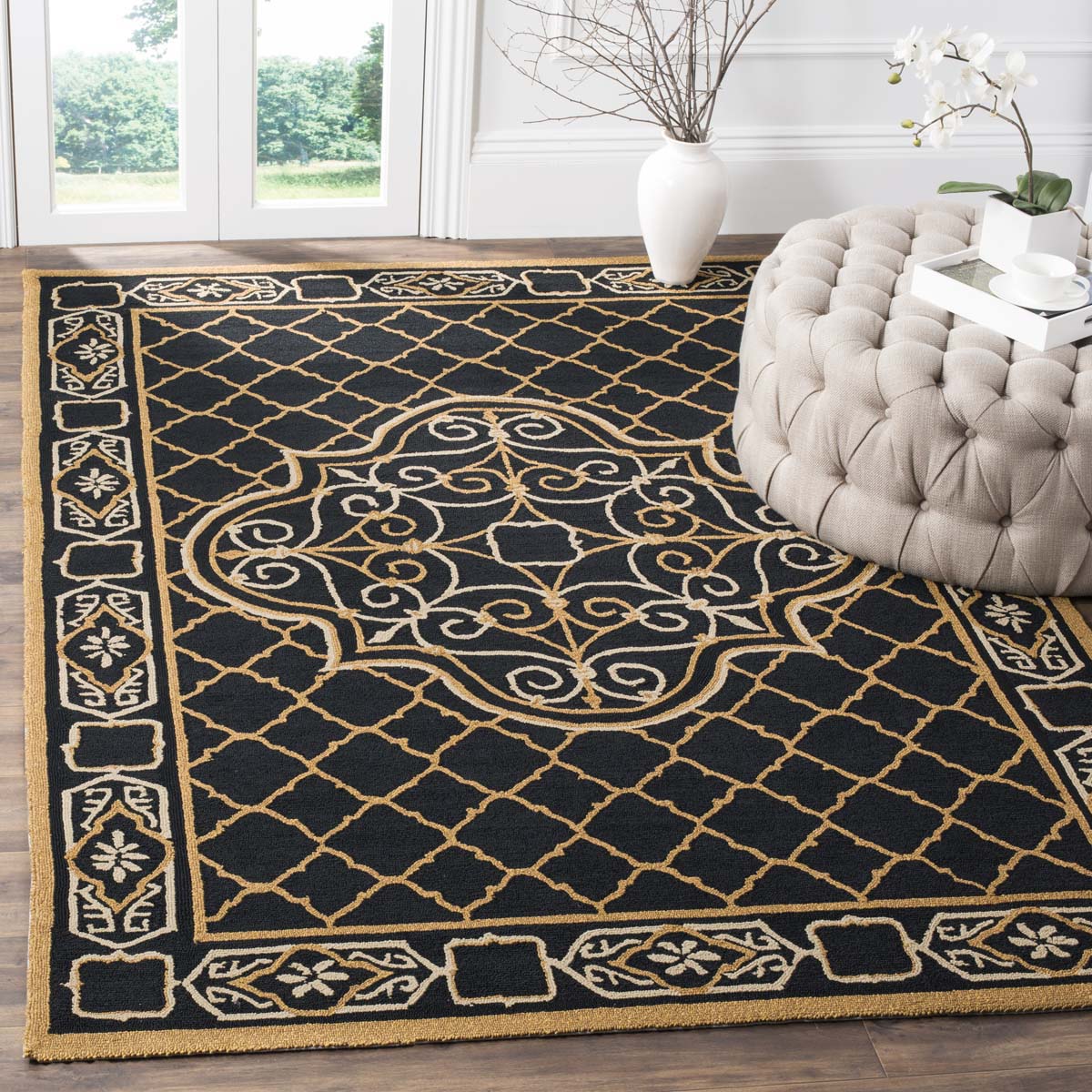 Safavieh Easy Care 729 Rug, EZC729 - Black / Gold