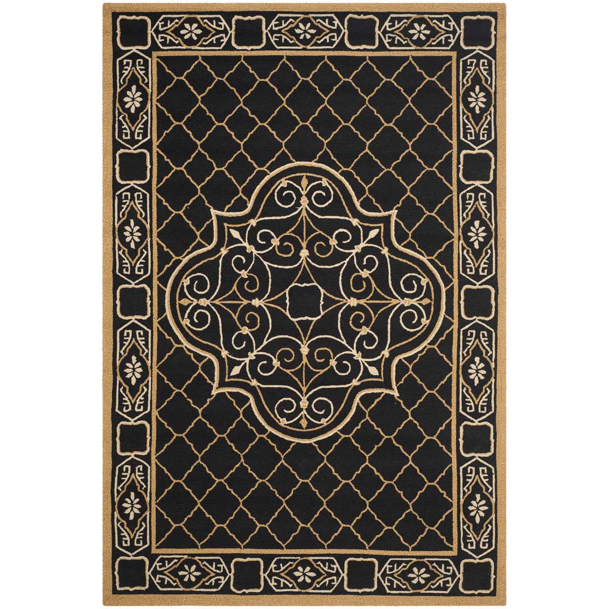 Safavieh Easy Care 729 Rug, EZC729 - Black / Gold