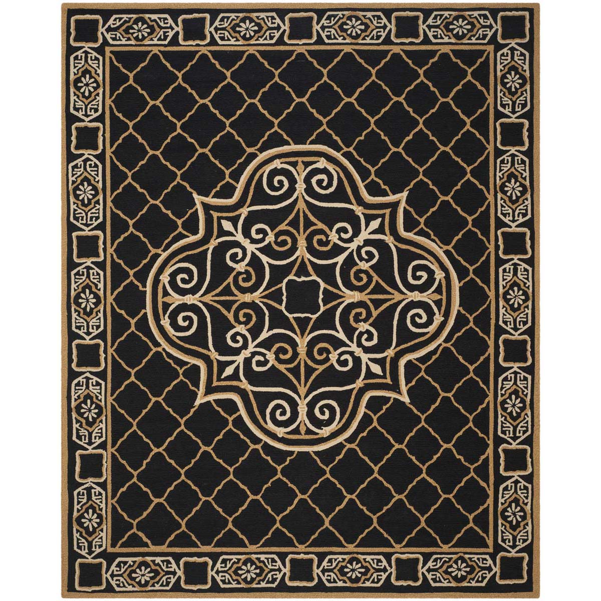 Safavieh Easy Care 729 Rug, EZC729 - Black / Gold