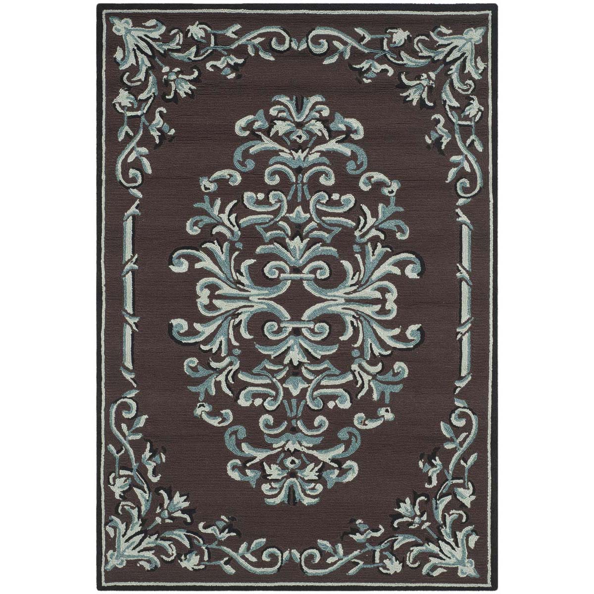 Safavieh Easy Care 735 Rug, EZC735 - Chocolate / Multi