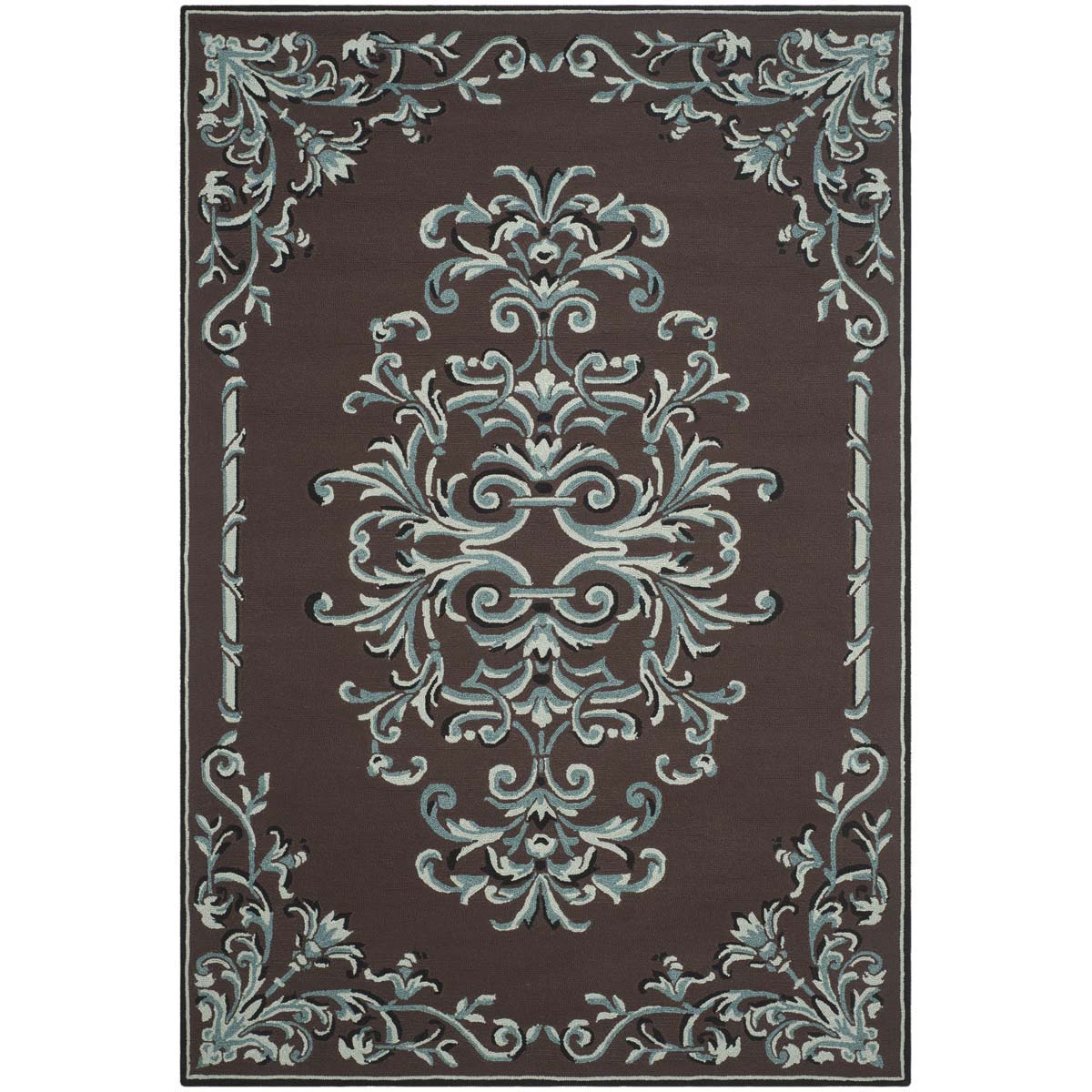 Safavieh Easy Care 735 Rug, EZC735 - Chocolate / Multi