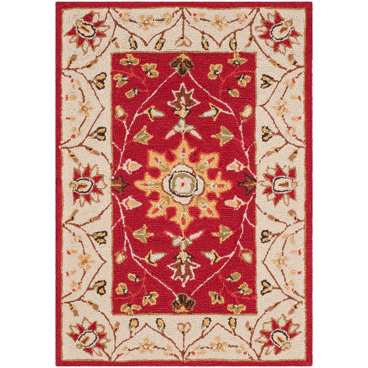 Safavieh Easy Care 751 Rug, EZC751 - Red / Ivory