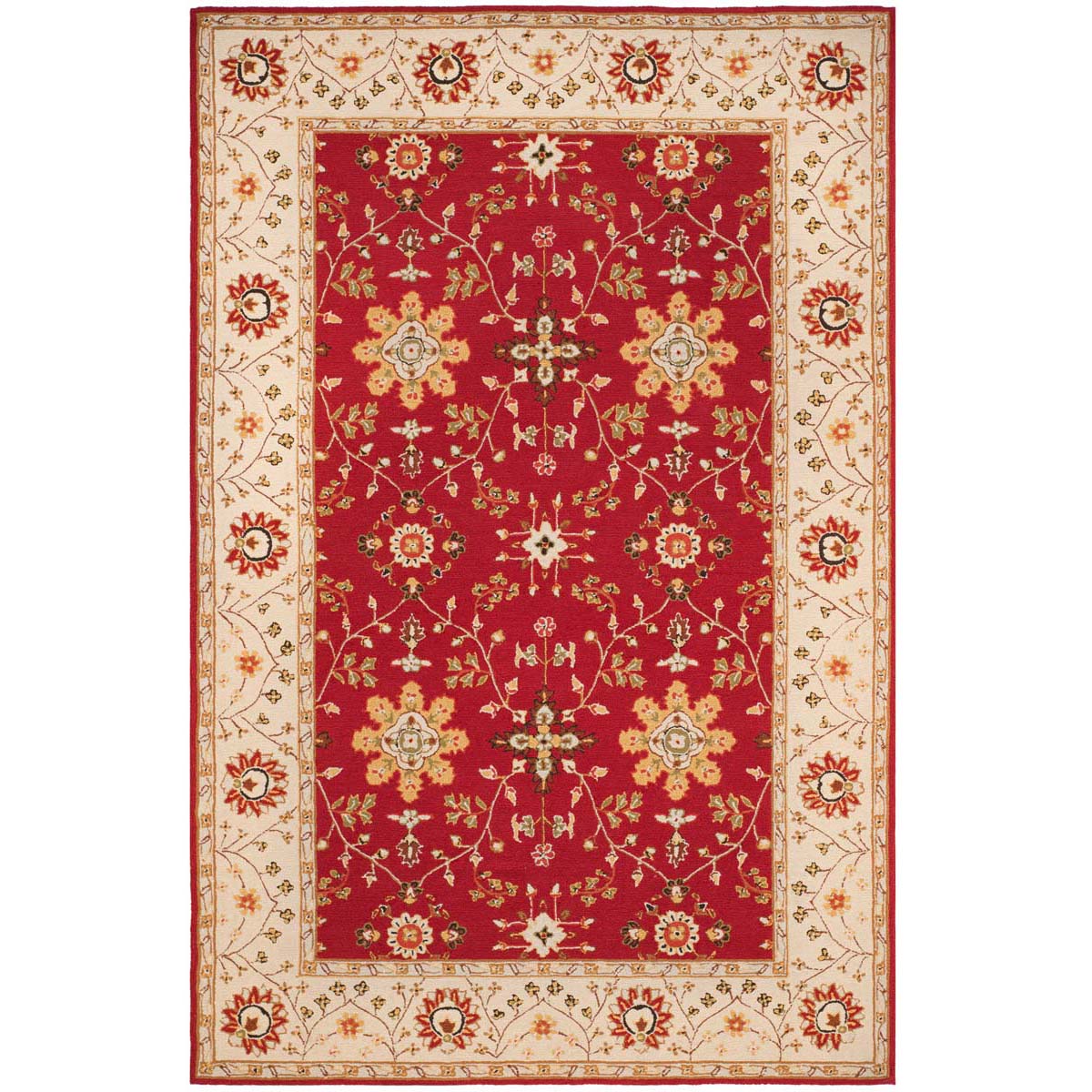 Safavieh Easy Care 751 Rug, EZC751 - Red / Ivory