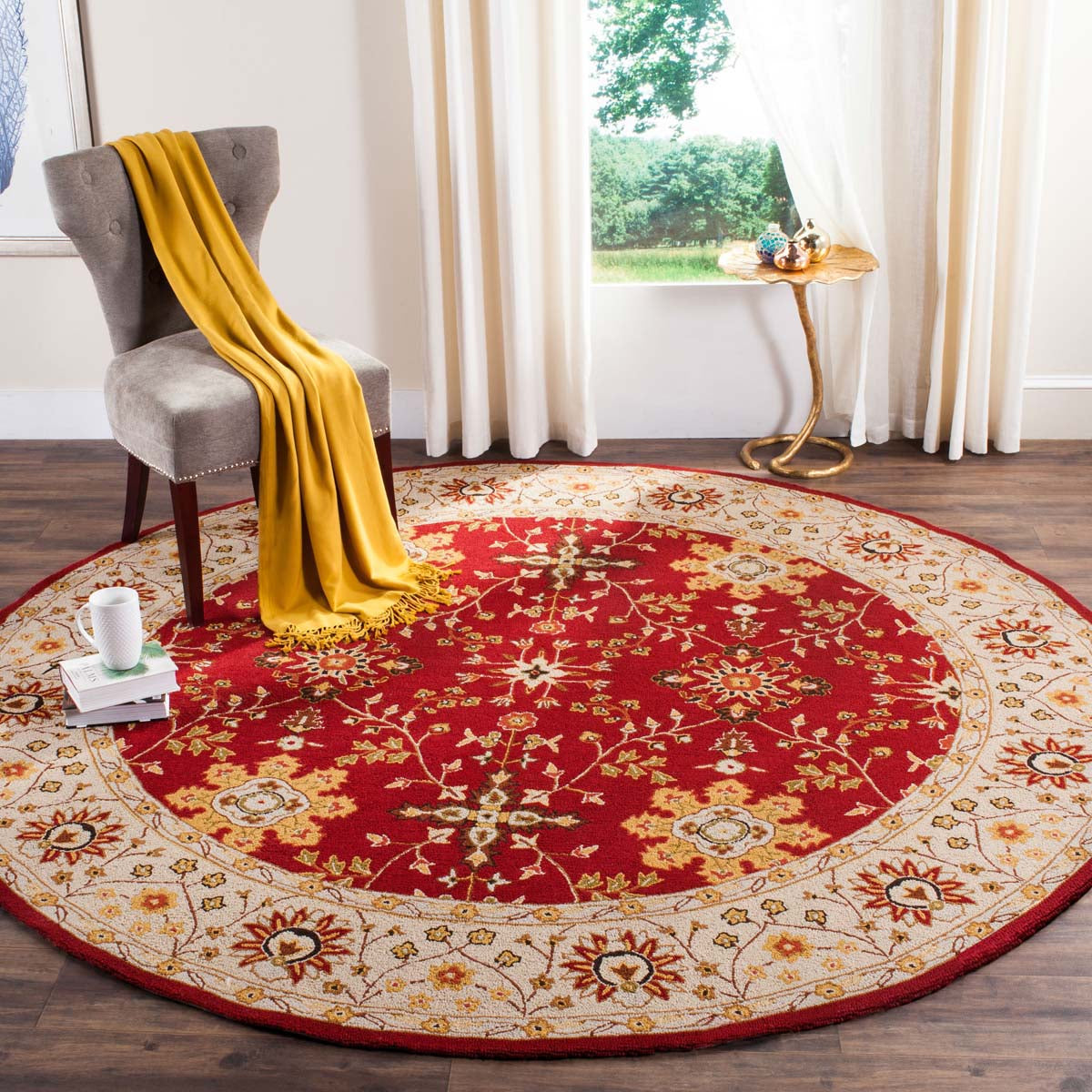 Safavieh Easy Care 751 Rug, EZC751 - Red / Ivory