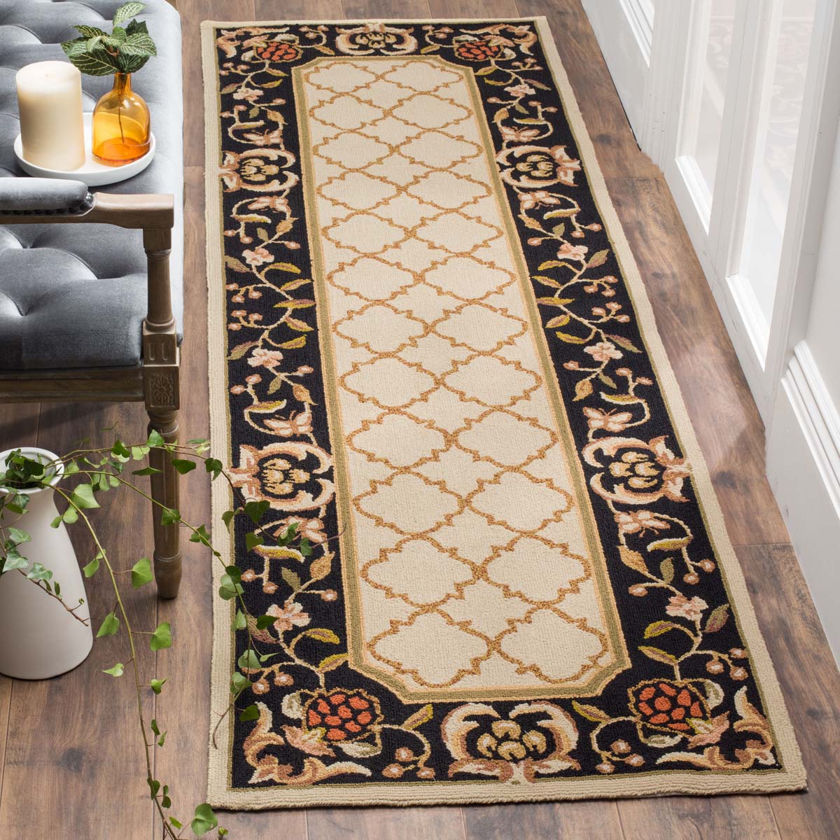 Safavieh Easy Care 753 Rug, EZC753 - Ivory / Black