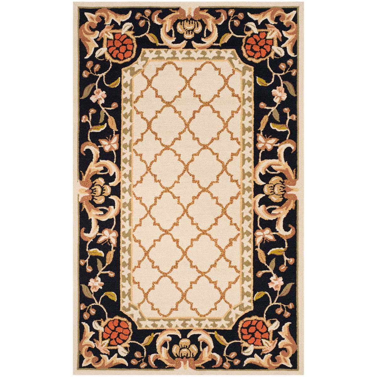 Safavieh Easy Care 753 Rug, EZC753 - Ivory / Black