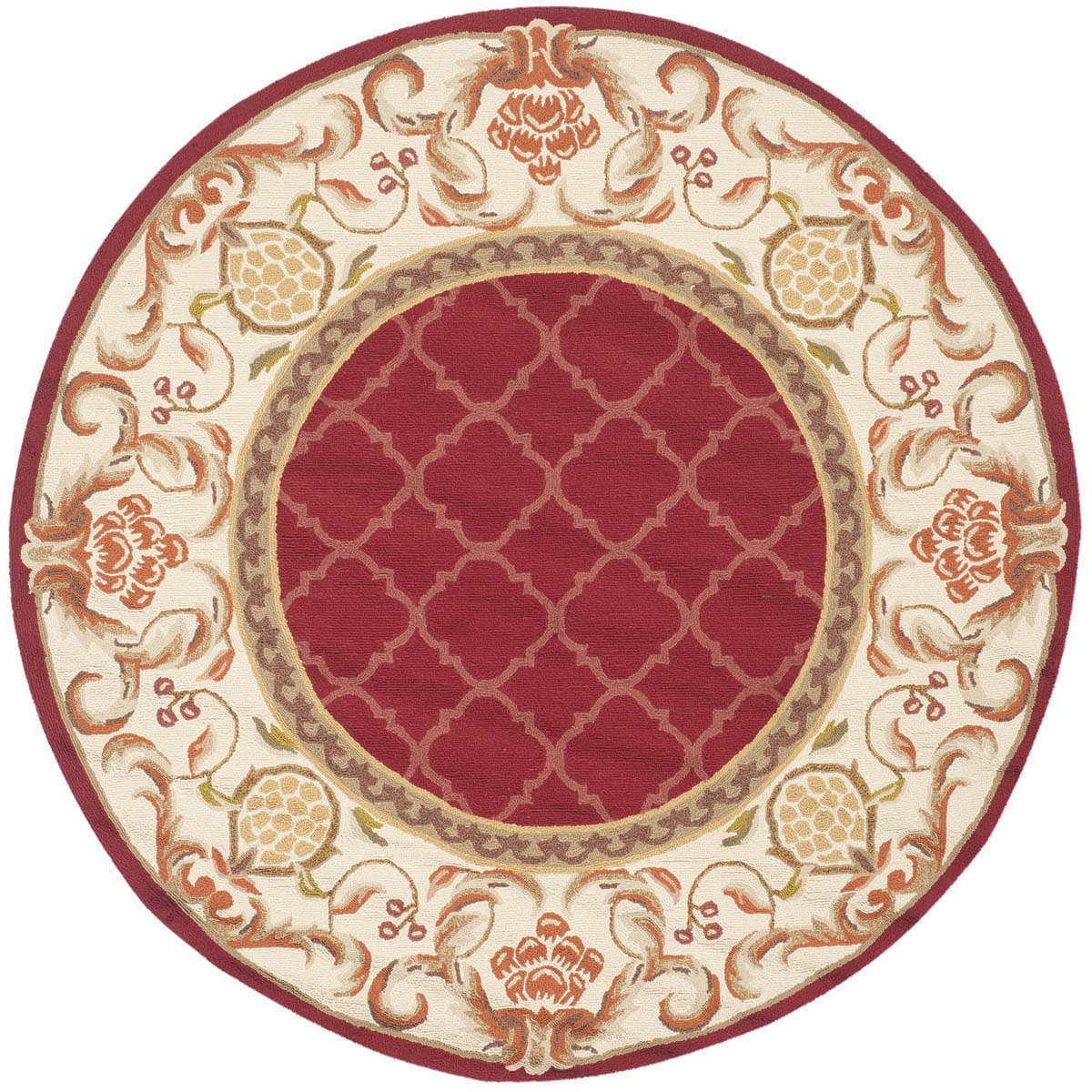 Safavieh Easy Care 753 Rug, EZC753 - Burgundy / Ivory