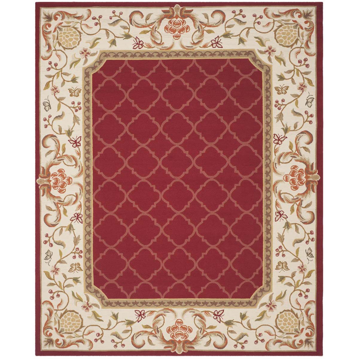 Safavieh Easy Care 753 Rug, EZC753 - Burgundy / Ivory