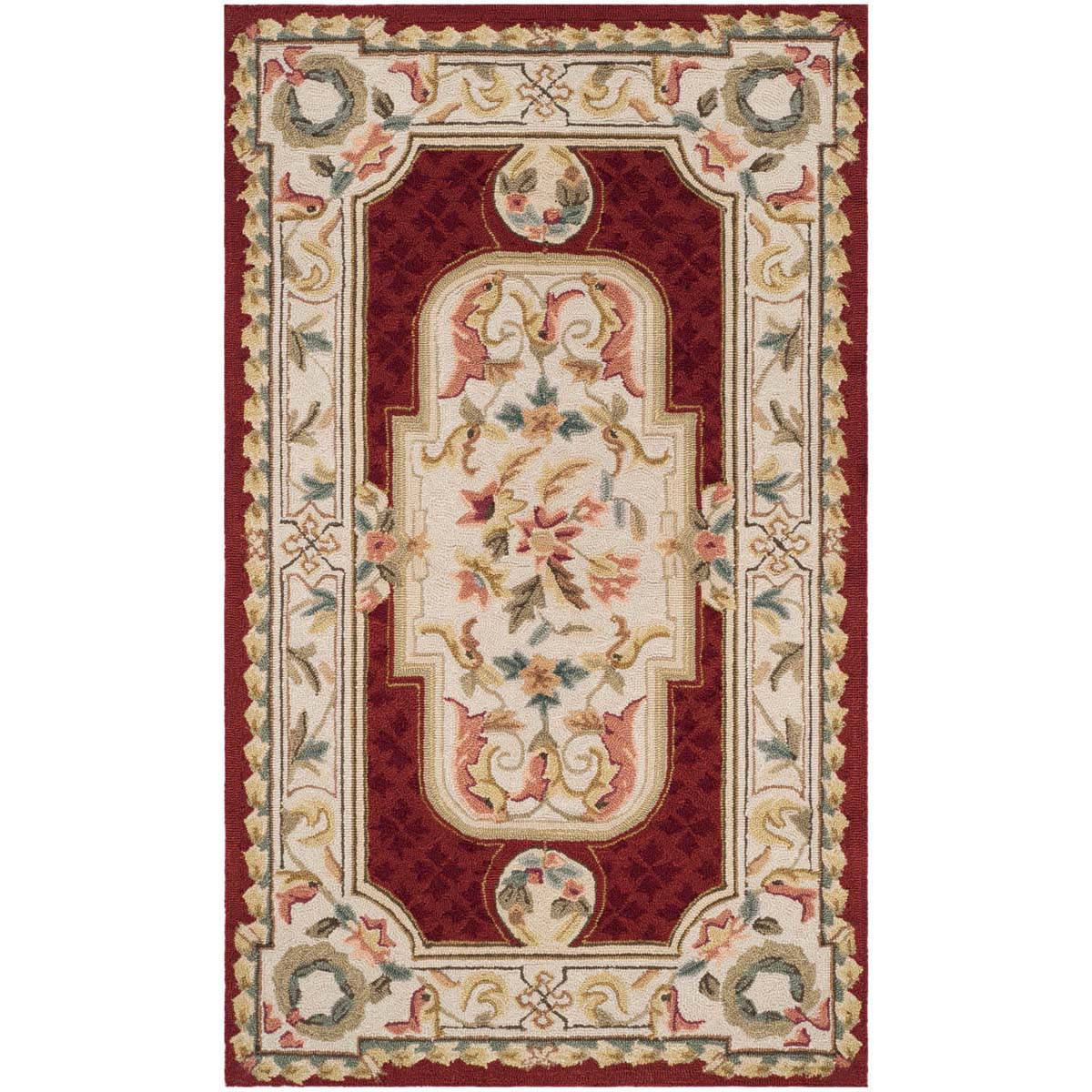 Safavieh Easy Care 755 Rug, EZC755 - Ivory / Red