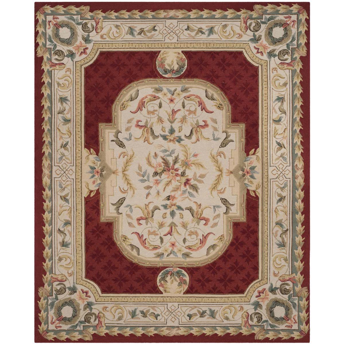 Safavieh Easy Care 755 Rug, EZC755 - Ivory / Red