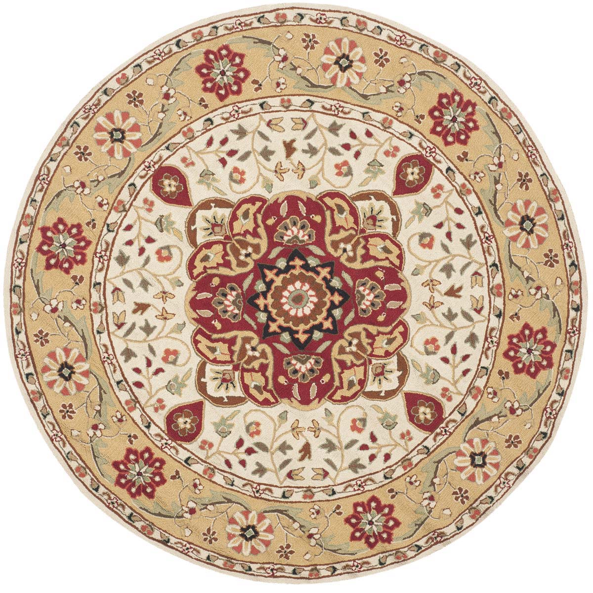 Safavieh Easy Care 757 Rug, EZC757 - Creme / Red