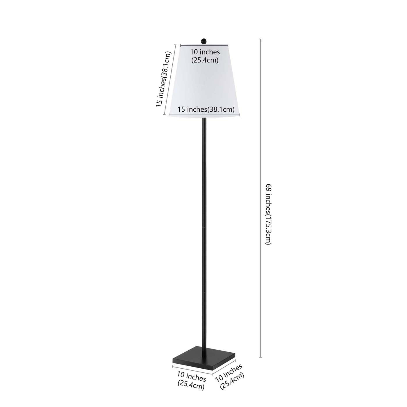 Safavieh Geralt Floor Lamp , FLL4123 - Black