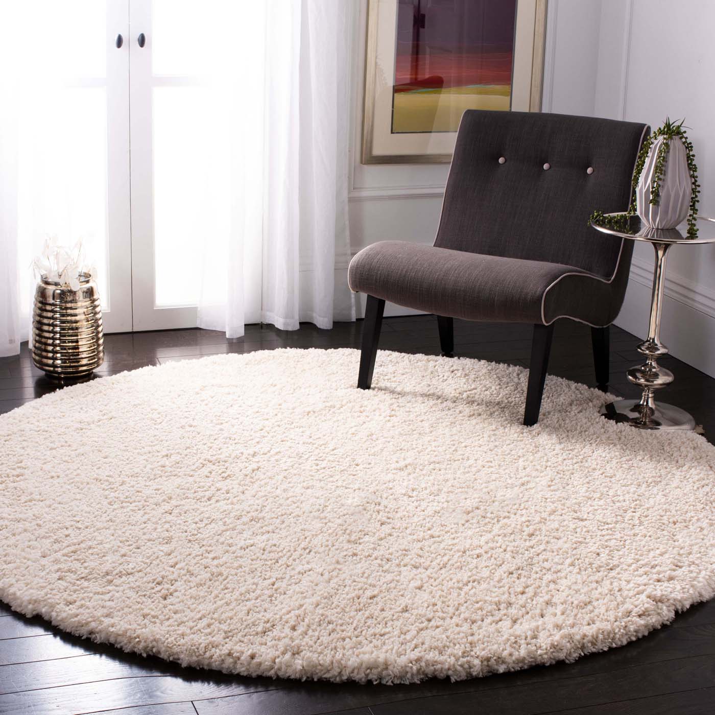 Safavieh Fontana Shag 800 Rug, FNT800 - Creme