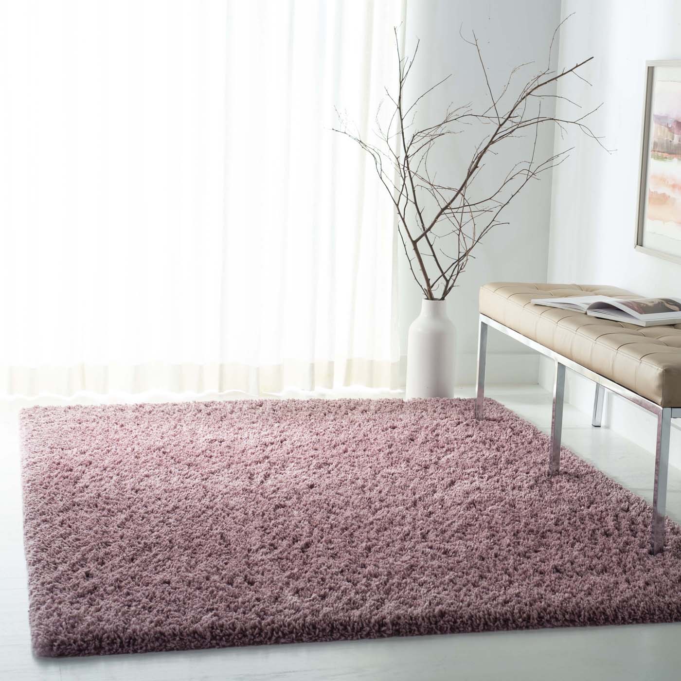 Safavieh Fontana Shag 800 Rug, FNT800 - Pink