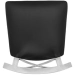 Safavieh Zoey 35''H Stainless Steel Cross Back Counter Stool , FOX2035 - Chrome/Black Pu