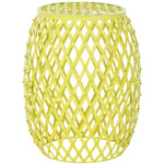 Safavieh Evan Iron Strips Welded Stool , FOX4506 - Yellow