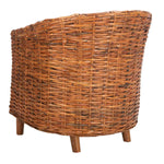 Safavieh Omni Rattan Barrel Chair , FOX6501 - Honey 