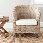 Safavieh Omni Rattan Barrel Chair , FOX6501 - Natural 