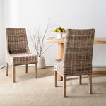 Safavieh Suncoast 18''H Rattan Arm Chair (Set Of 2), FOX6503 - Natural