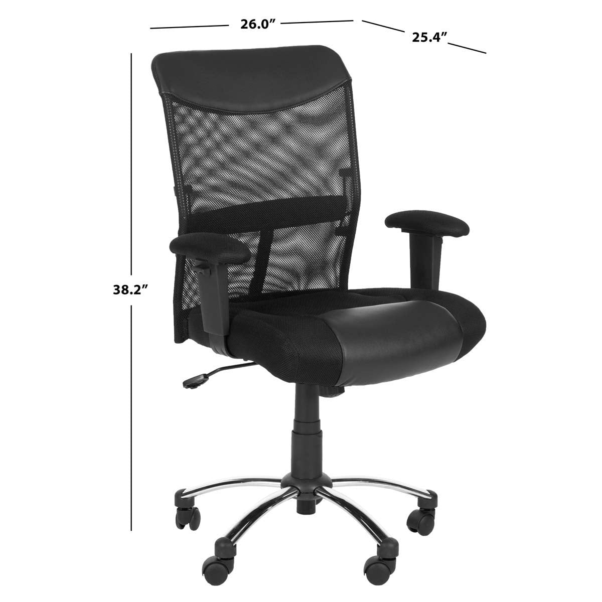 Safavieh Bernard Desk Chair , FOX8508 - Black