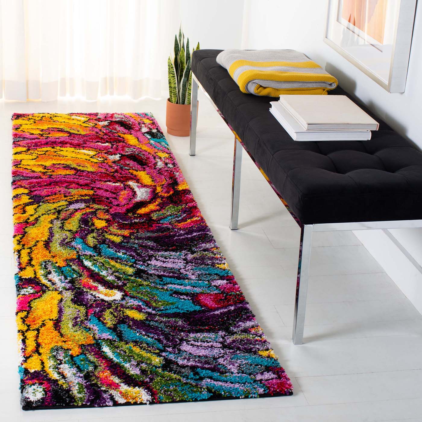 Safavieh Fiesta Shag 373 Rug, FSG373 - Multi