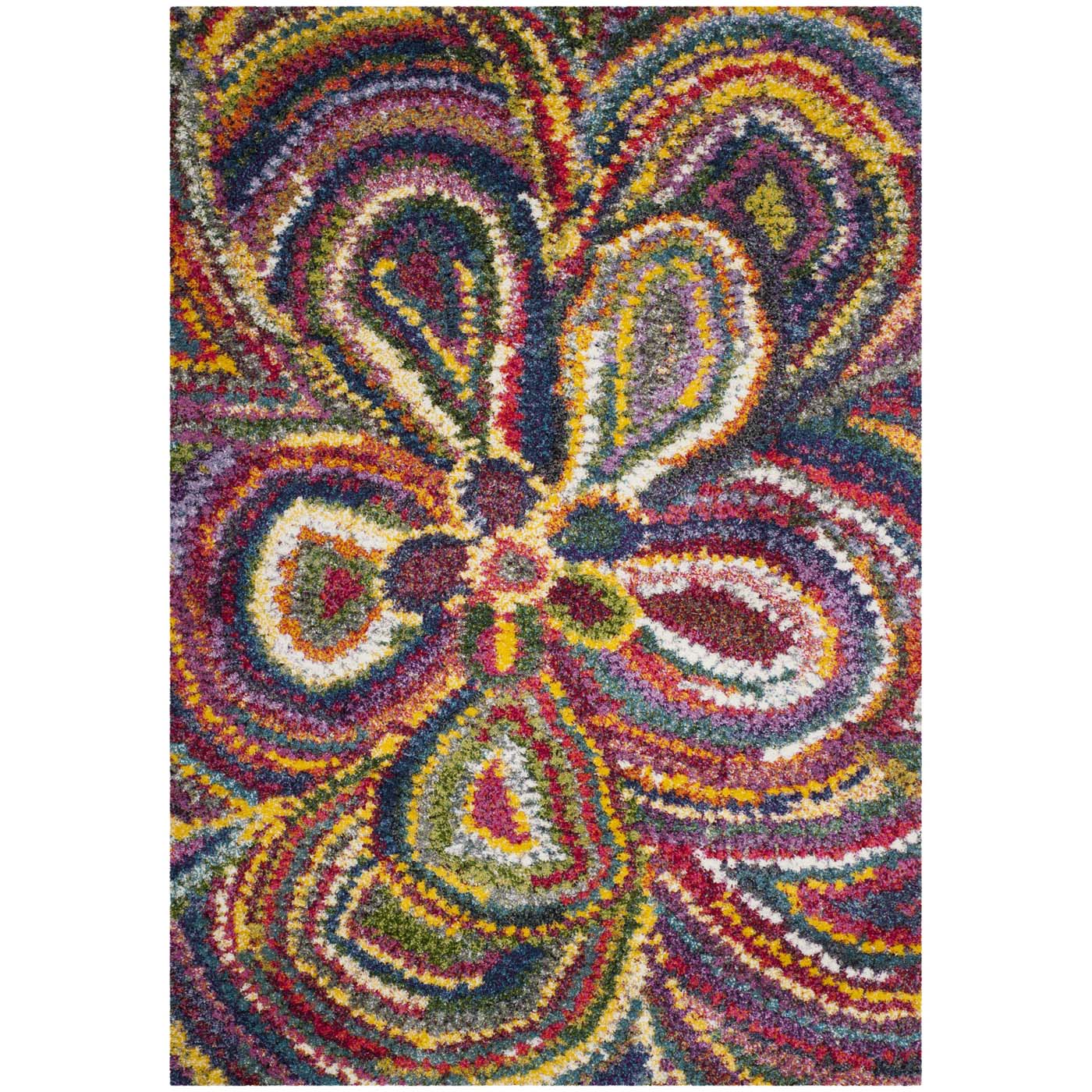 Safavieh Fiesta Shag 383 Rug, FSG383 - Multi