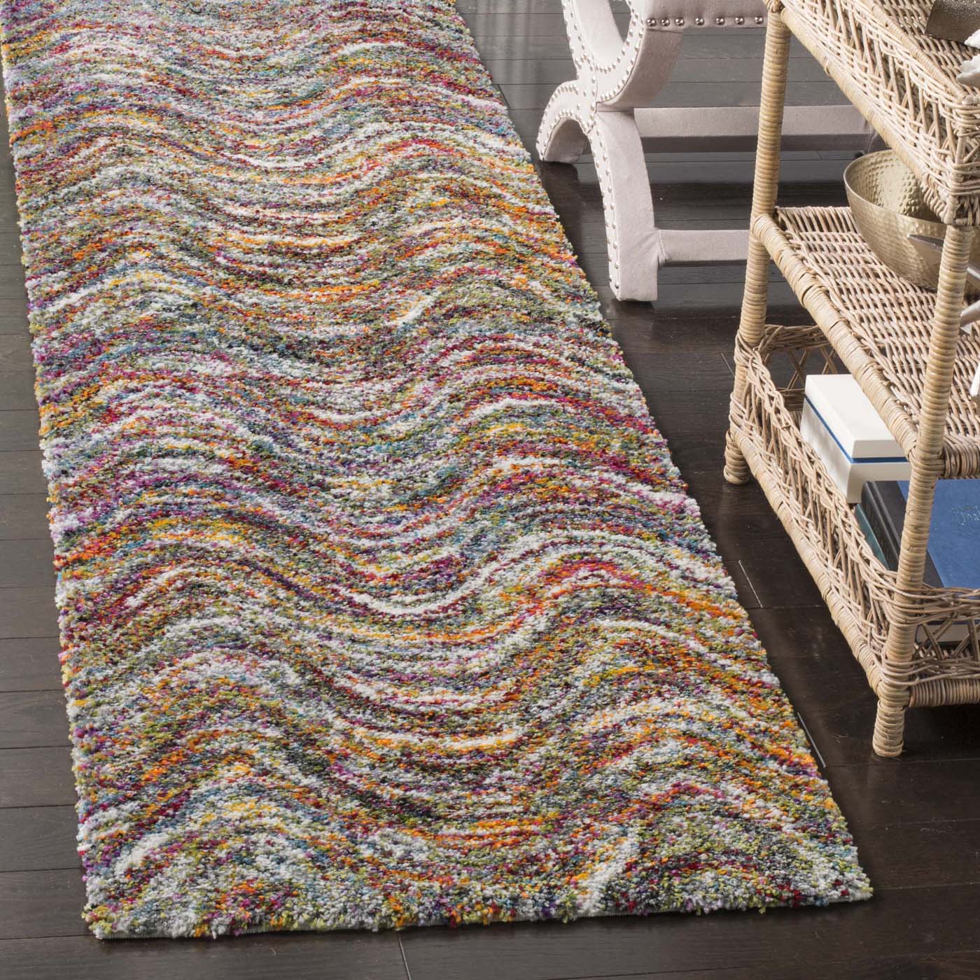 Safavieh Fiesta Shag 386 Rug, FSG386 - Multi