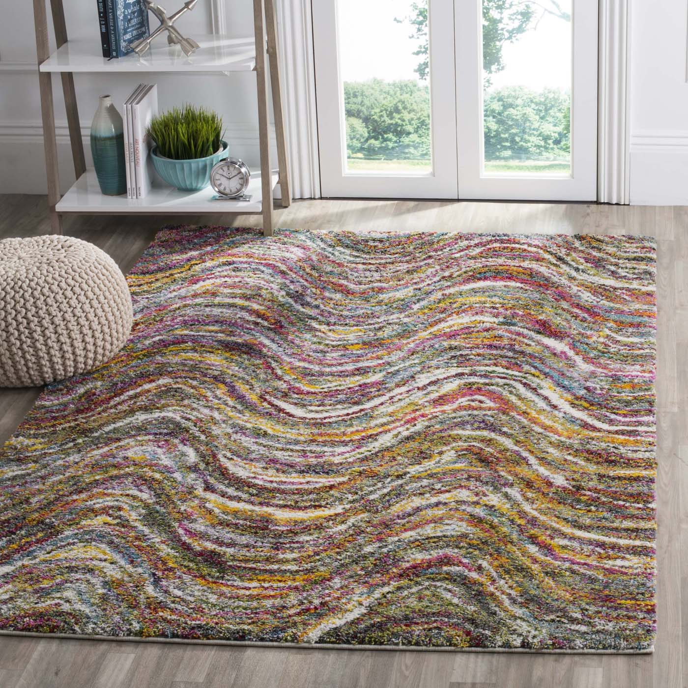 Safavieh Fiesta Shag 386 Rug, FSG386 - Multi