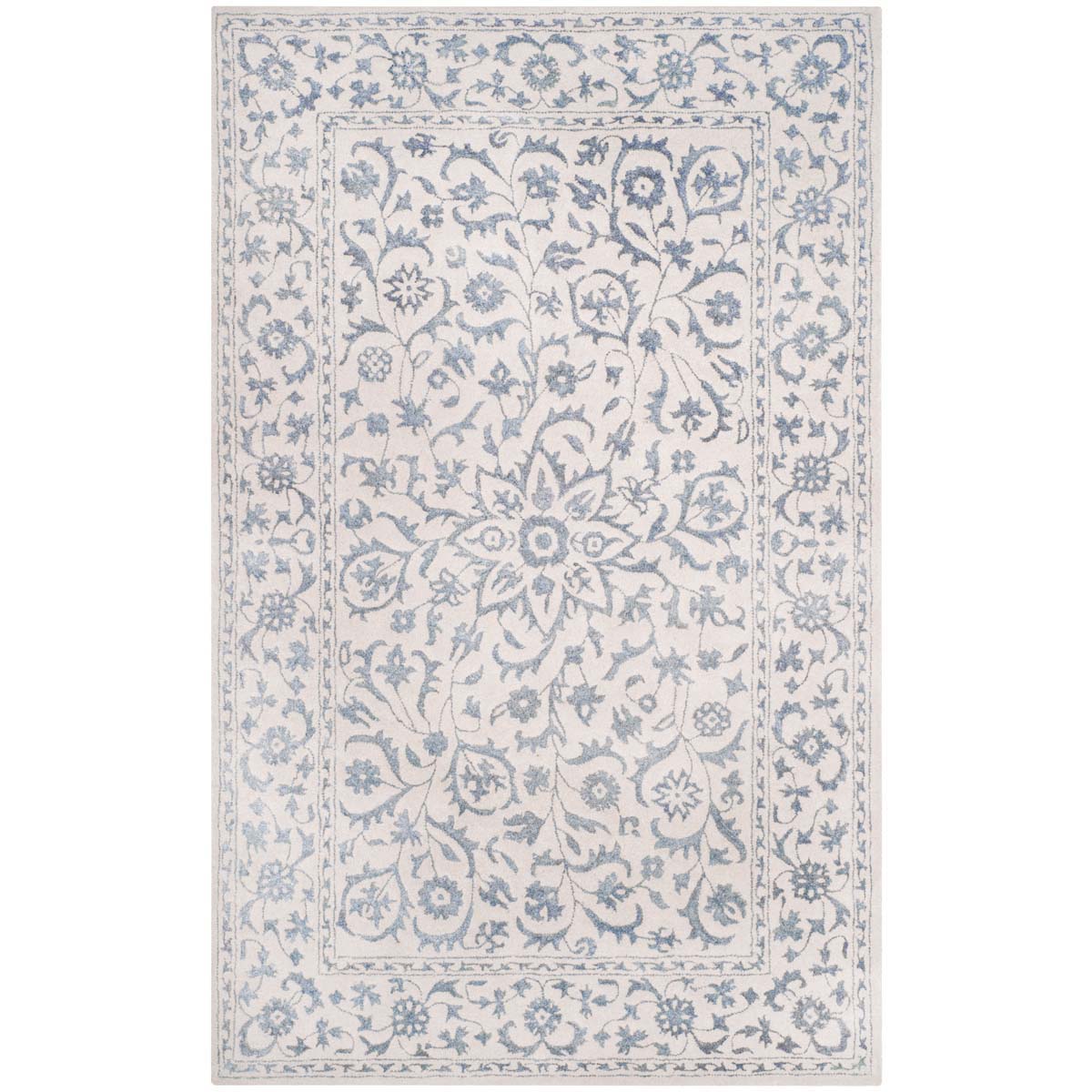 Safavieh Glamour 515 Rug, GLM515 - Silver / Ivory