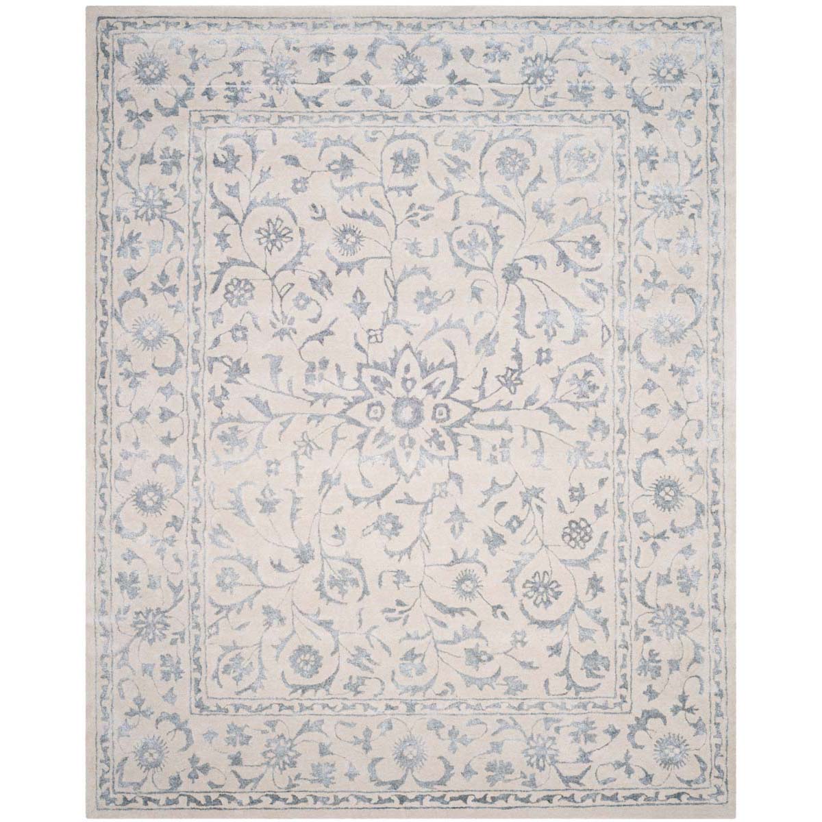 Safavieh Glamour 515 Rug, GLM515 - Silver / Ivory