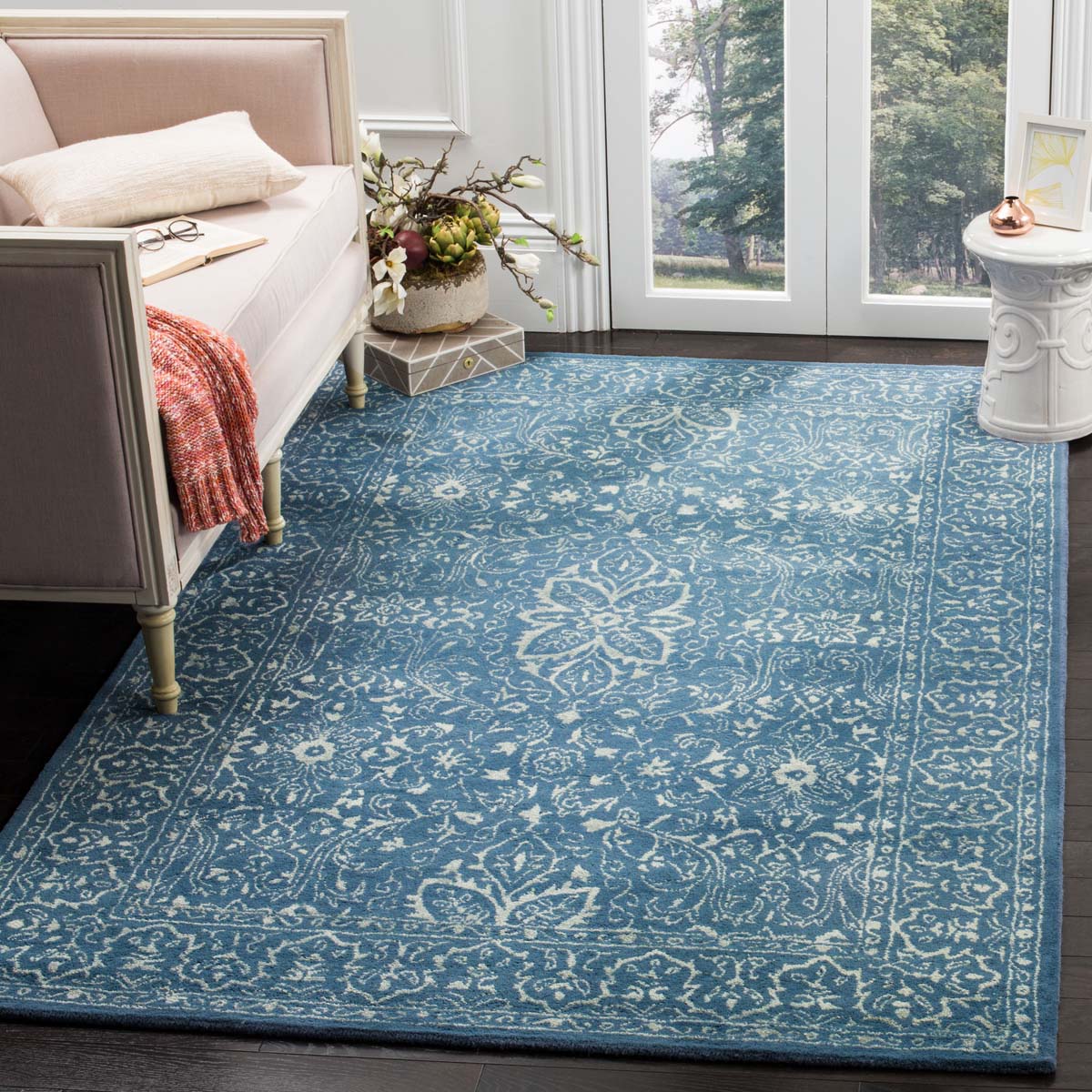 Safavieh Glamour 516 Rug, GLM516 - Grey / Blue