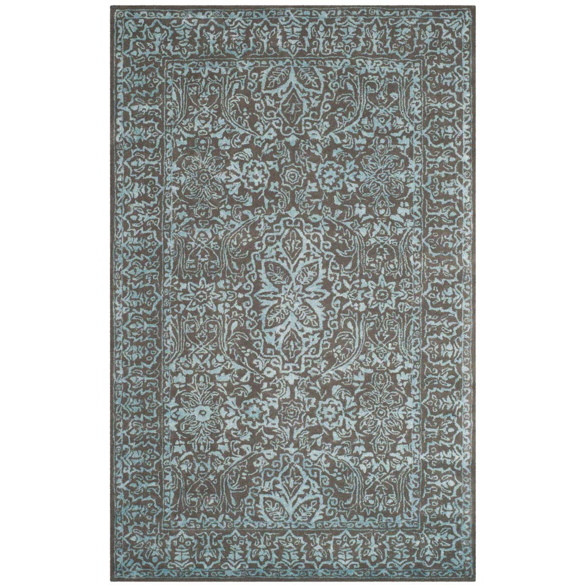 Safavieh Glamour 516 Rug, GLM516 - Blue / Dark Grey