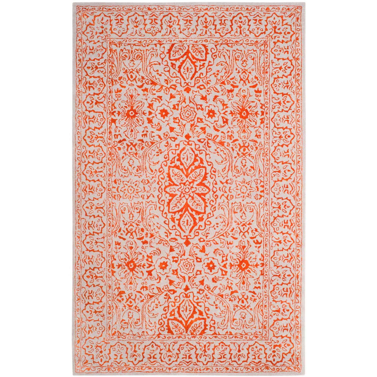 Safavieh Glamour 516 Rug, GLM516 - Grey / Rust