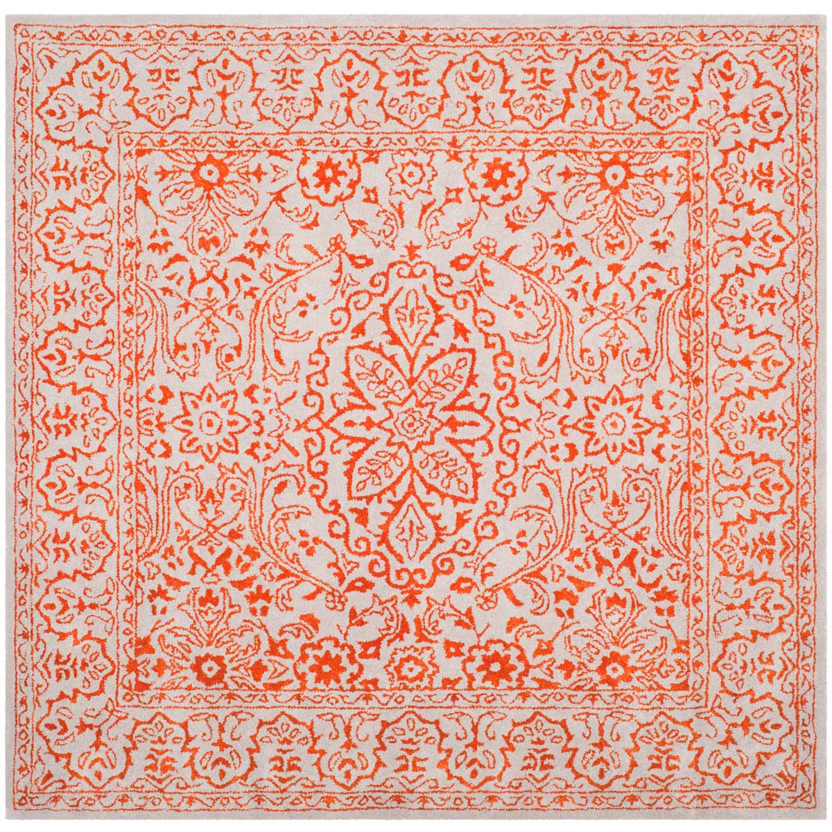 Safavieh Glamour 516 Rug, GLM516 - Grey / Rust