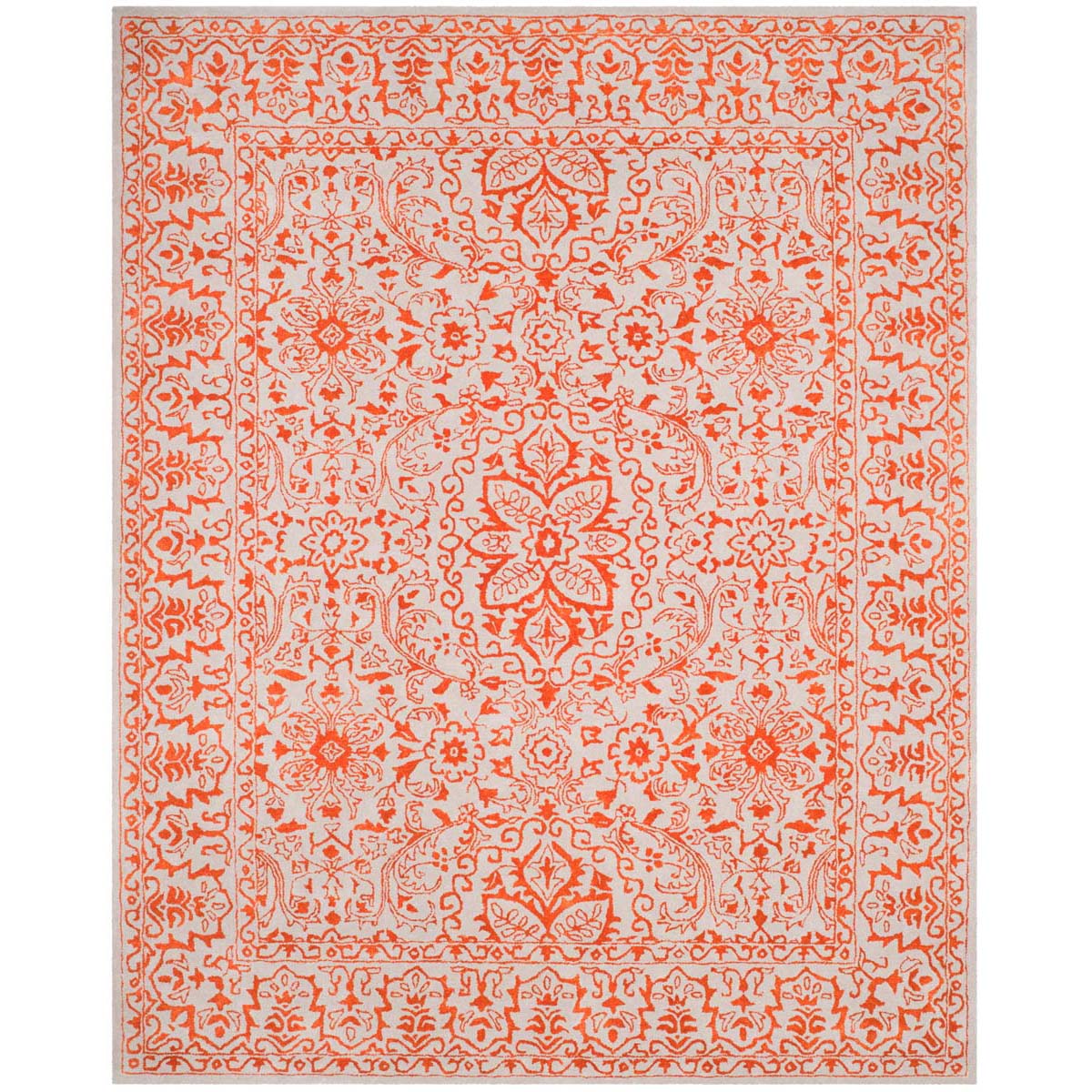 Safavieh Glamour 516 Rug, GLM516 - Grey / Rust