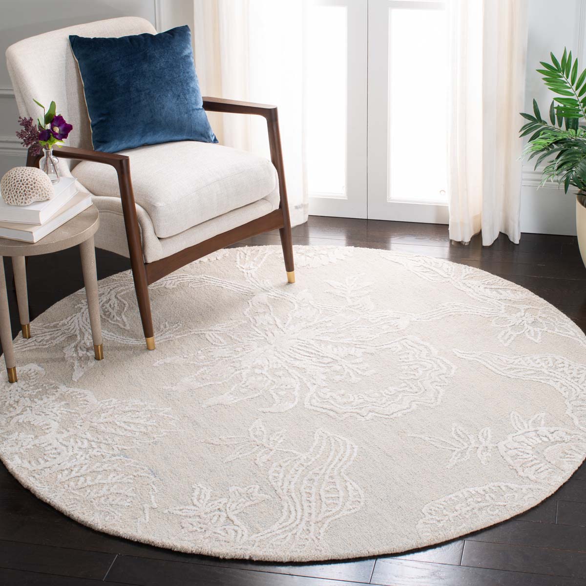 Safavieh Glamour 661 Rug, GLM661 - Light Blue / Ivory