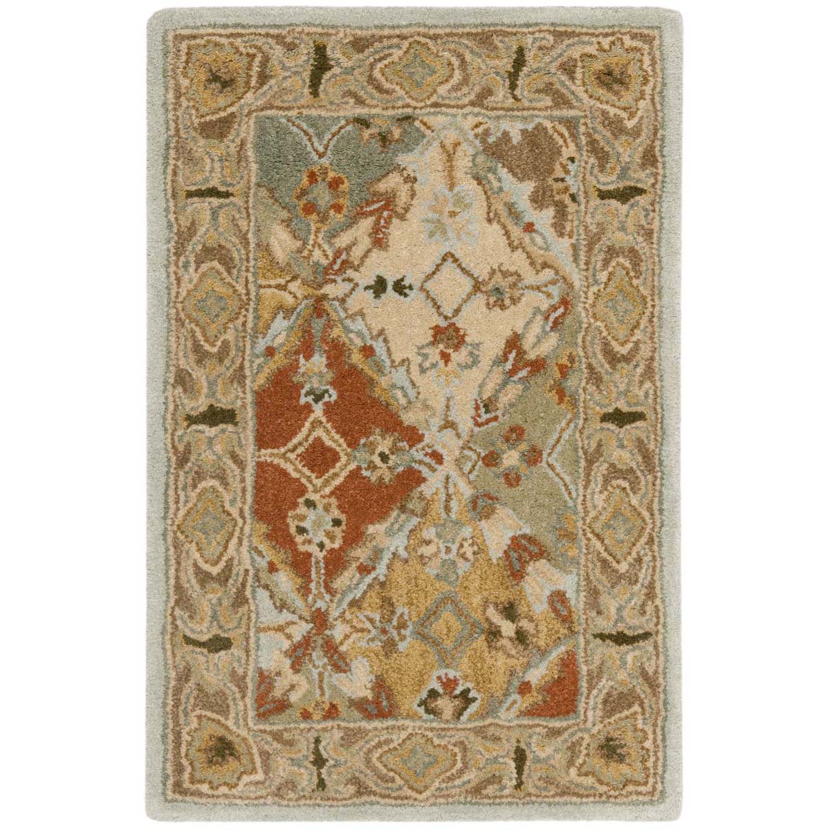 Safavieh Heritage 16C Rug, HG316C - Light Blue / Light Brown