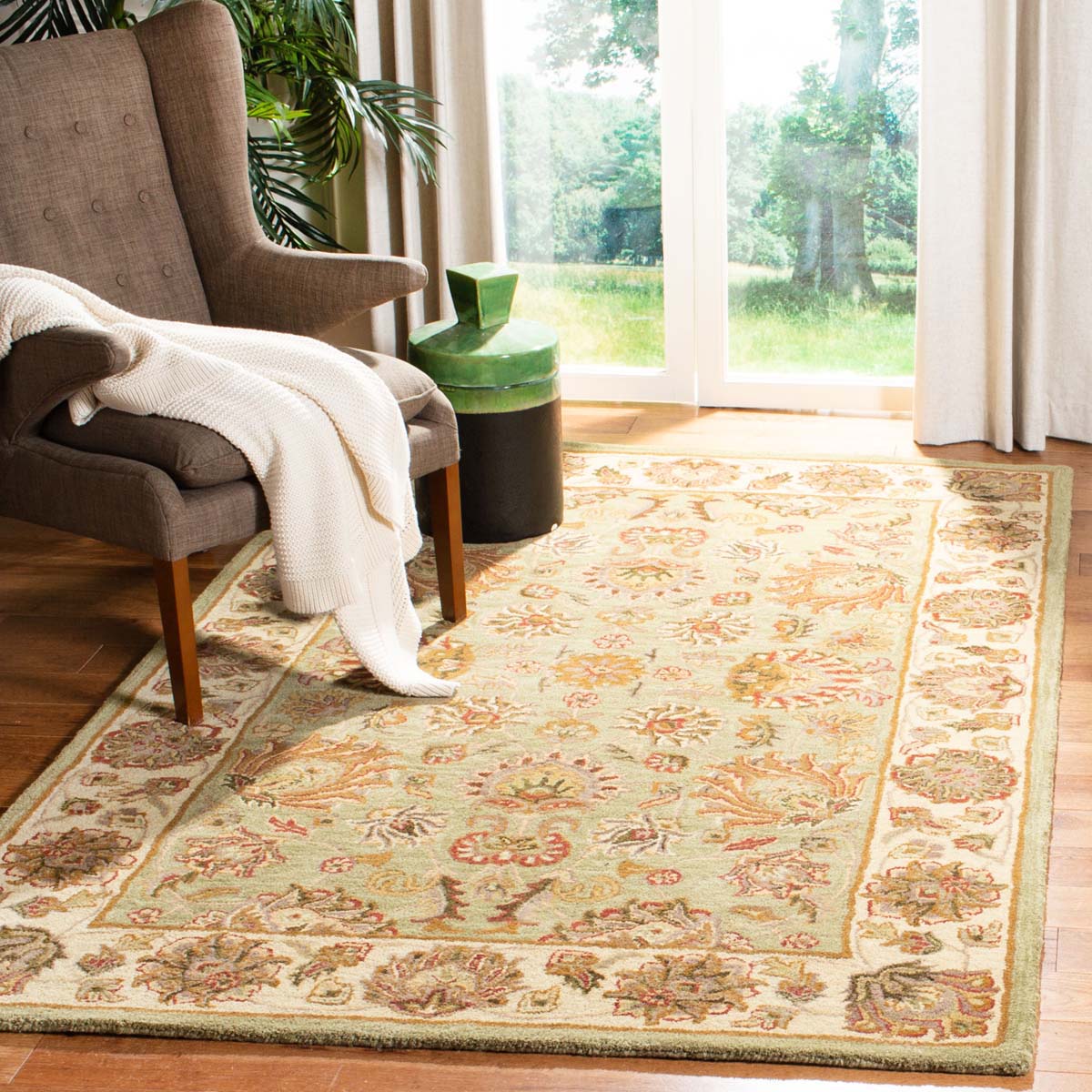 Safavieh Heritage 43A Rug, HG343A - Green / Gold