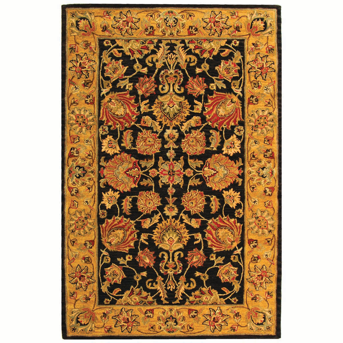 Safavieh Heritage 43E Rug, HG343E - Charcoal / Gold